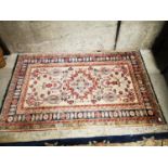 Hand knotted Persian rug.