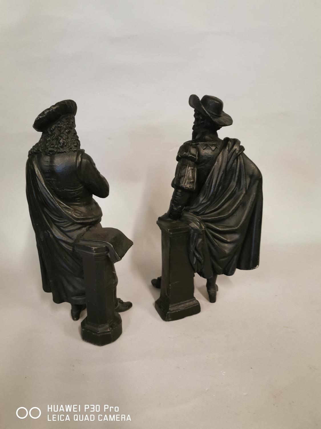 Two late 19th C. spelter figures. - Image 4 of 4