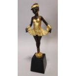 Gilded bronze figurine of a ballerina.