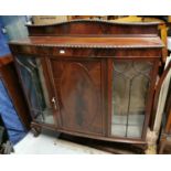 Edwardian mahogany side cabinet.