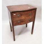 Georgian inlaid mahogany commode.