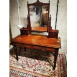 Edwardian mahogany dressing table.