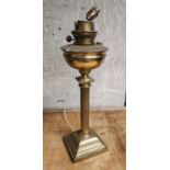 Victorian Brass table lamp.