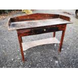 19th C. scumbled pine washstand.