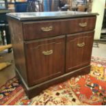 Mahogany side cabinet.