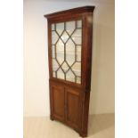 Mahogany corner cabinet