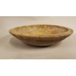 19th C. wooden butter bowl.