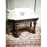 Victorian mahogany washstand.