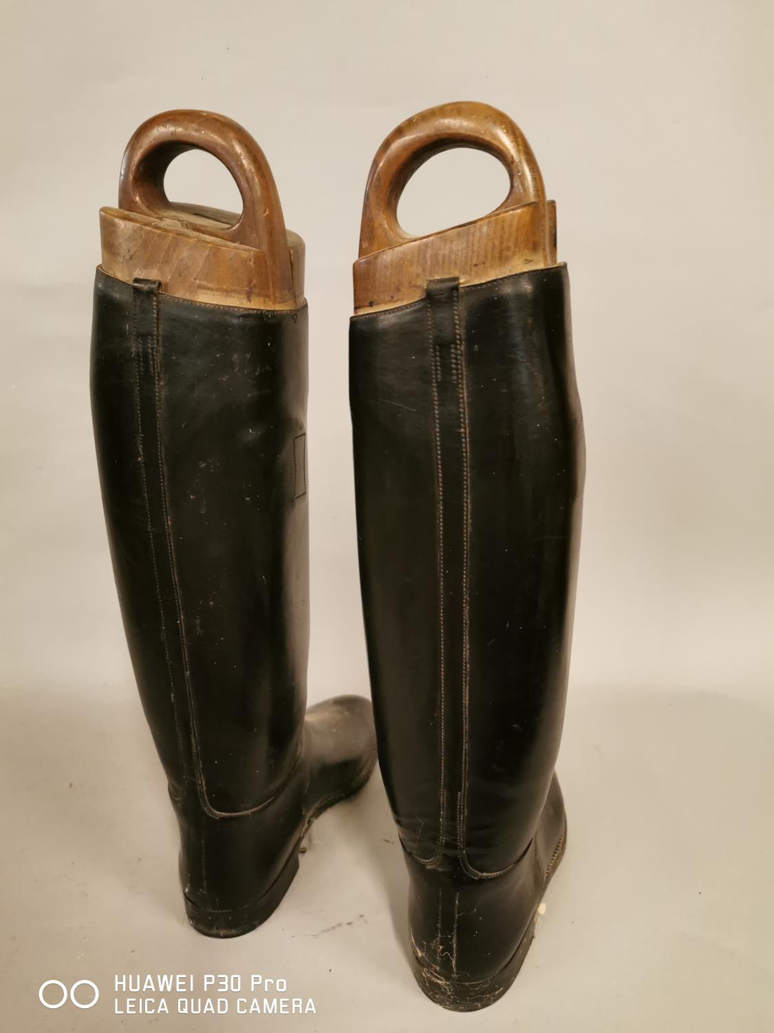 Pair of leather riding boots. - Image 3 of 3