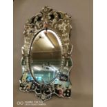 19th C. Venetian wall mirror.