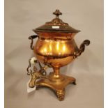 19th C. Copper and Brass samovar.