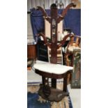 Victorian mahogany hall stand.