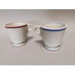 Two early 20th C. ceramic shaving mugs