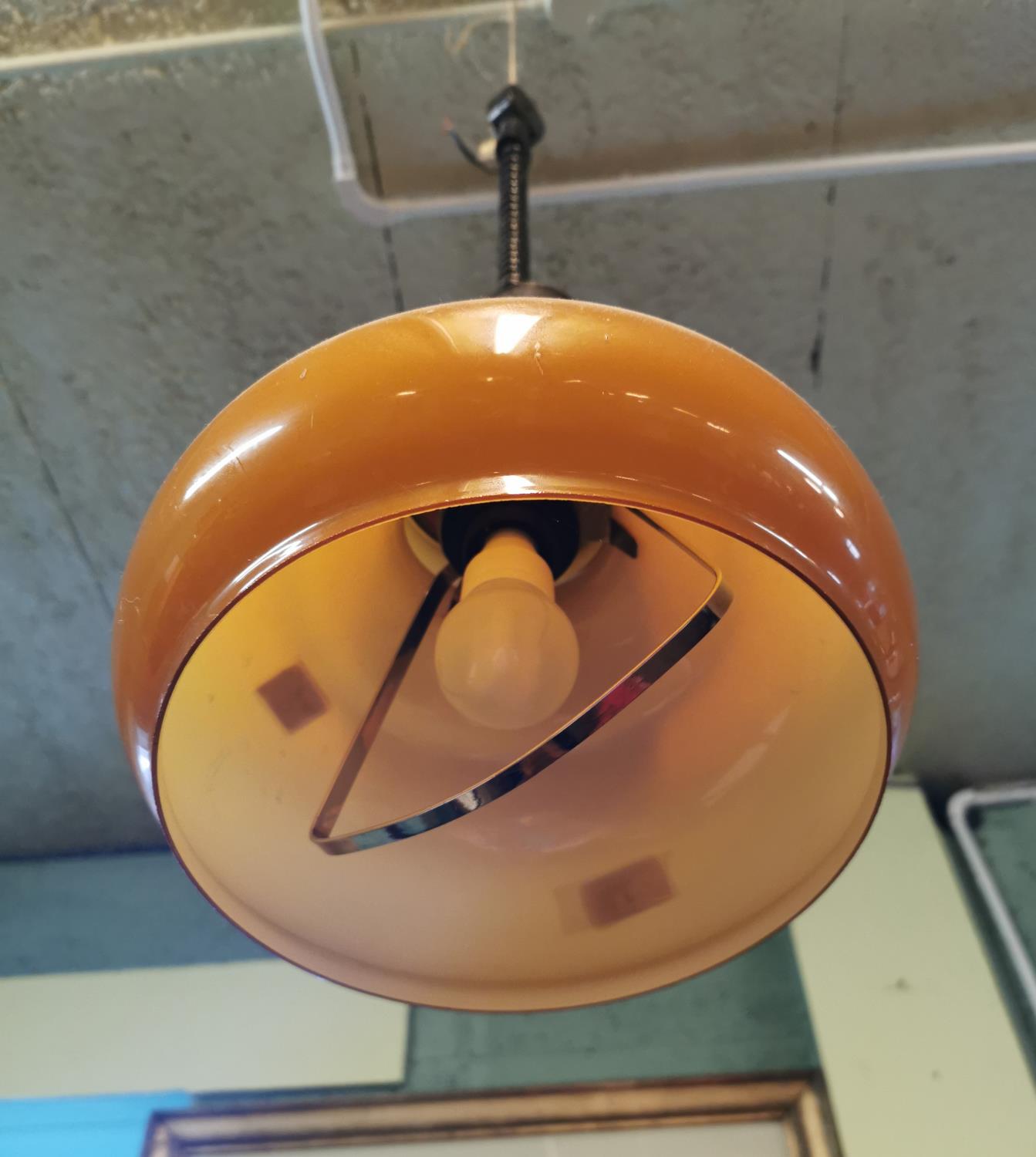 1970's hanging light fitting. - Image 2 of 4