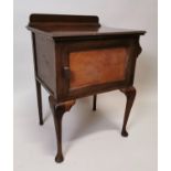 Edwardian mahogany side cabinet.