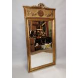 19th C. giltwood pier mirror.