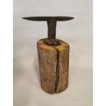 19th C. tinsmith's anvil .