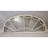 19th C. painted pine fan window.