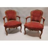Pair of Edwardian armchairs.