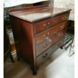 Edwardian mahogany chest of drawers.