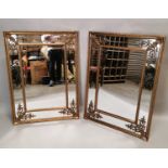 Pair of gilt mirrors.