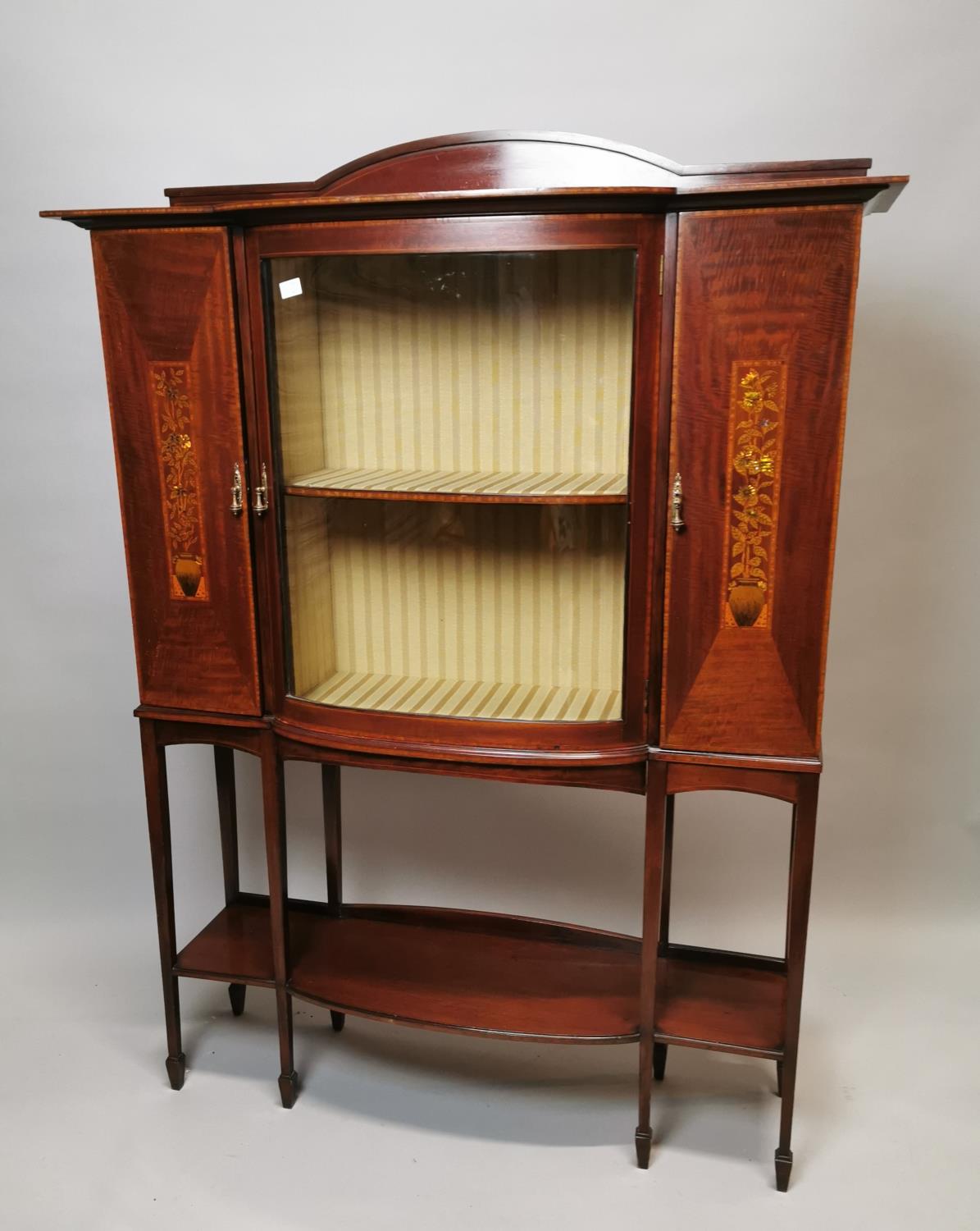 Edwardian mahogany display cabinet.