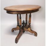 Edwardian mahogany centre table.