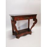 William IV mahogany console table.