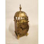 19th C. brass carriage clock.