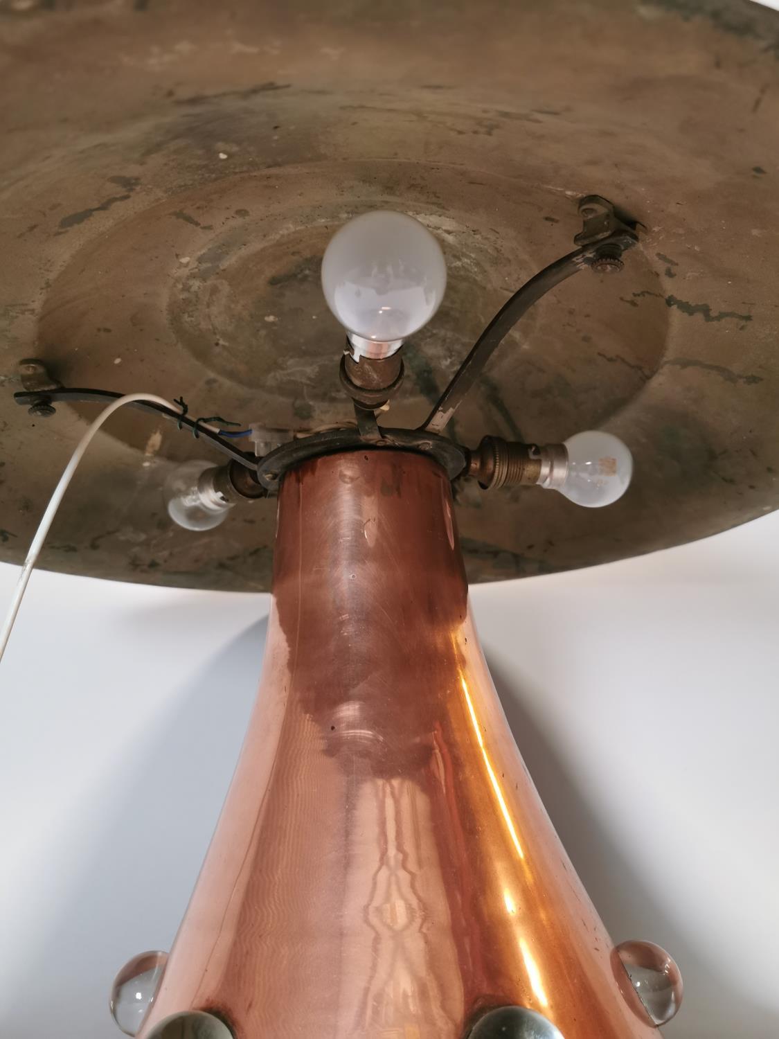 Art Deco copper table lamp. - Image 3 of 3