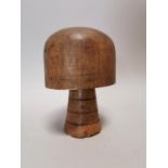 Early 20th C. milliner's hat block.