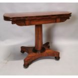 William IV turn over leaf card table.