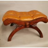 Mahogany foot stool.