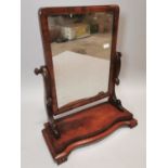 19th. C. mahogany dressing table mirror.