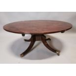 19th C. mahogany coffee table.