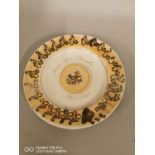 19th C. spongeware plate.