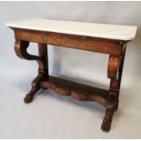 William IV mahogany console table.