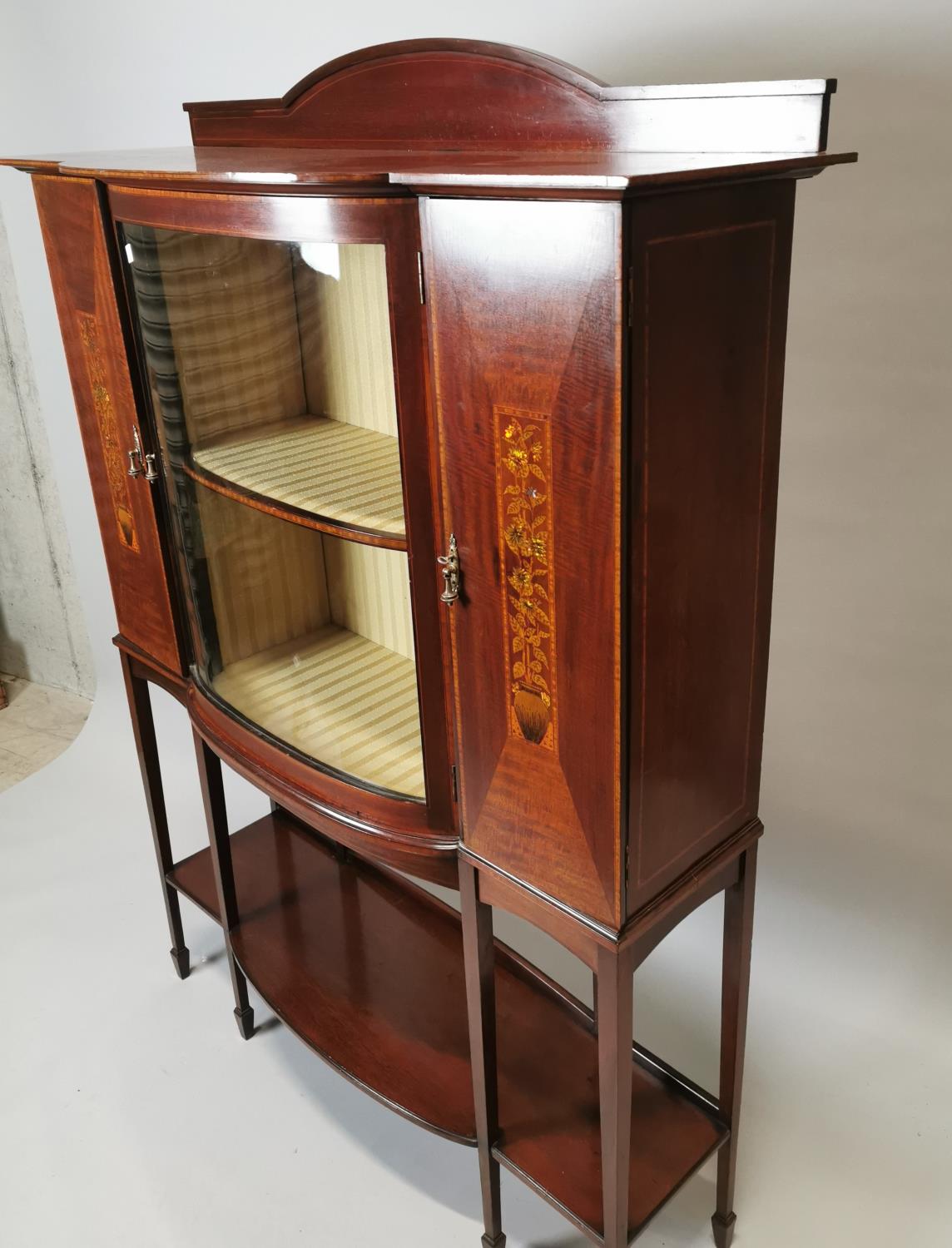 Edwardian mahogany display cabinet. - Image 3 of 4