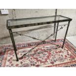 Good quality painted metal side table.