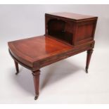 Inlaid mahogany lamp table.