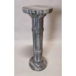 19th C. marble pedestal.