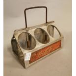 1950's Coca Cola metal bottle carrier.