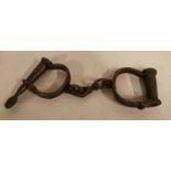 Pair of 19th C. hand cuffs.