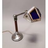 Early 20th C. chrome desk lamp.