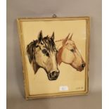 Framed horse sketch.