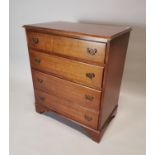 Neat mahogany chest of drawers.