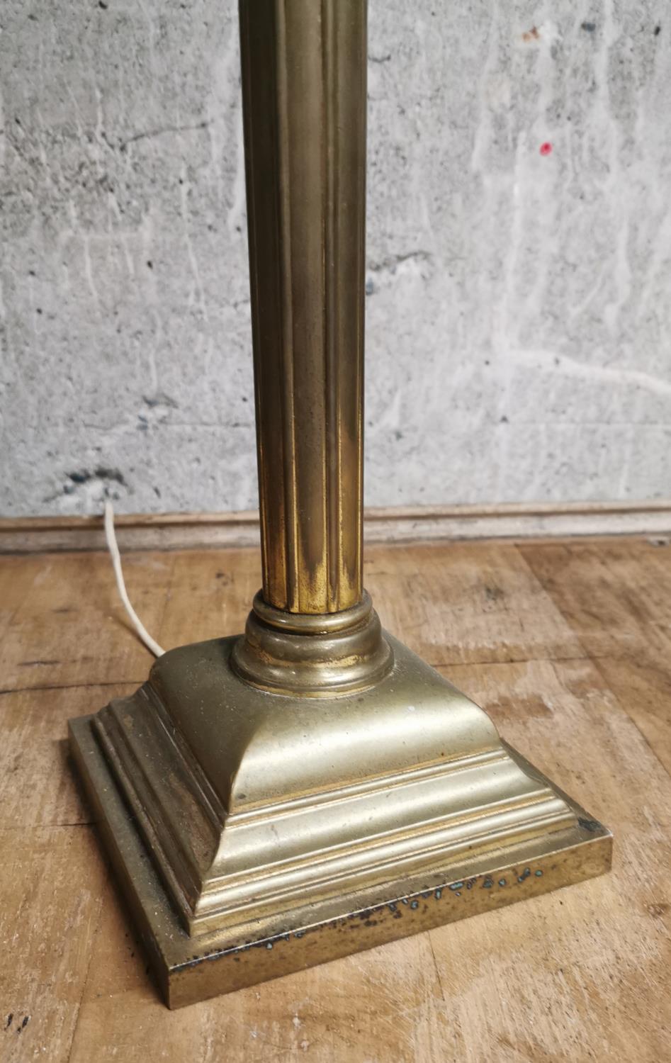 Victorian Brass table lamp. - Image 2 of 2