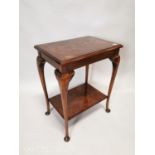 Edwardian walnut centre table.