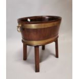 Irish Georgian mahogany wine cooler.