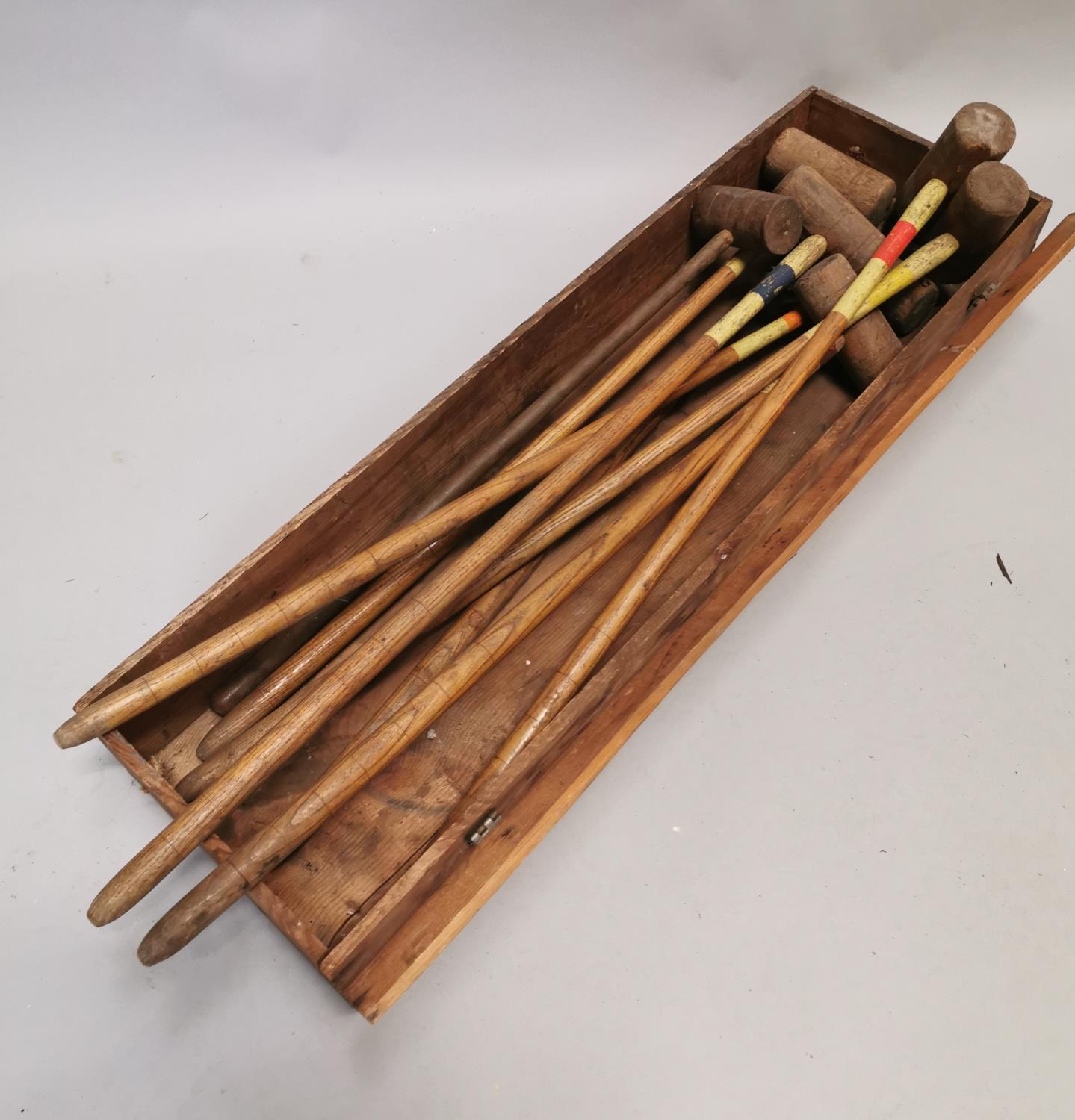 Early 20th. C. partial Croquet set.